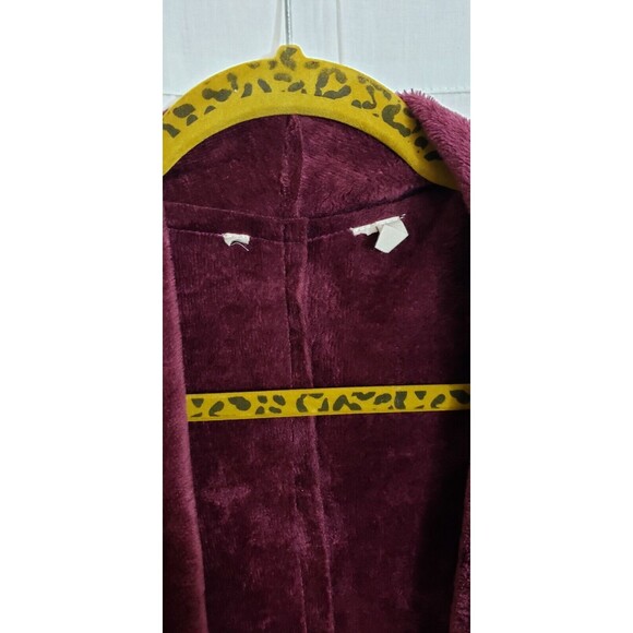 Soft Surroundings Sweater Jacket Open Front Cardigan Burgundy Red XS Cozy - Picture 3 of 5